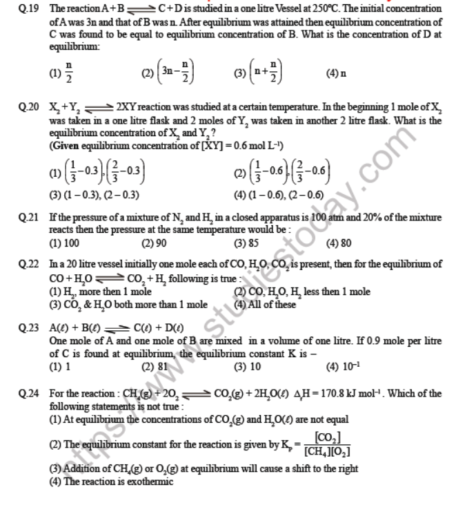 JEE Chemistry Environmental Chemistry MCQs B, Multiple Choice Questions